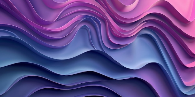 Um padrão de onda roxo e azul com um fundo azul