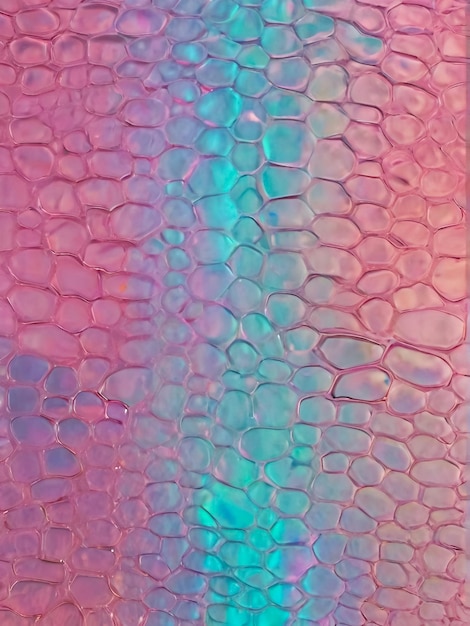 um padrão de textura oceânica calma de cor rosa brilhante e super lisa de cor holográfica iridescente