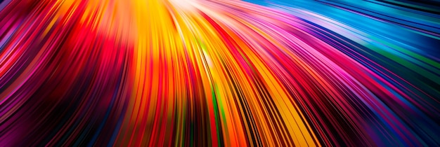 Um padrão dinâmico com linhas radiantes e cores vibrantes criando uma sensação de energia e movimento
