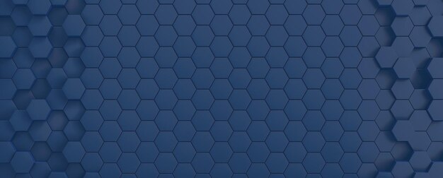 Foto um padrão hexagonal azul das telhas hexagonais