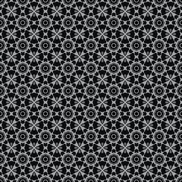 Um padrão perfeito com uma grade de círculos e as palavras `` círculo'' em um fundo preto.