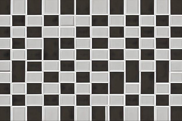 Foto um padrão quadrado xadrez complexo e simples gerado por ai