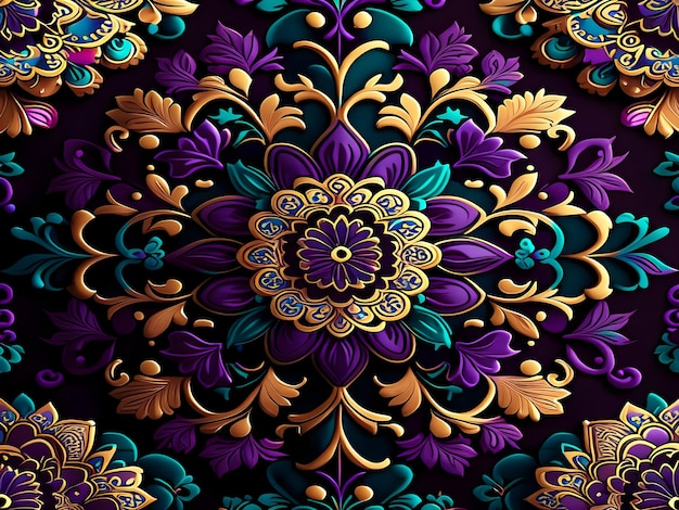 Um padrão sem costuras inspirado no marroquino