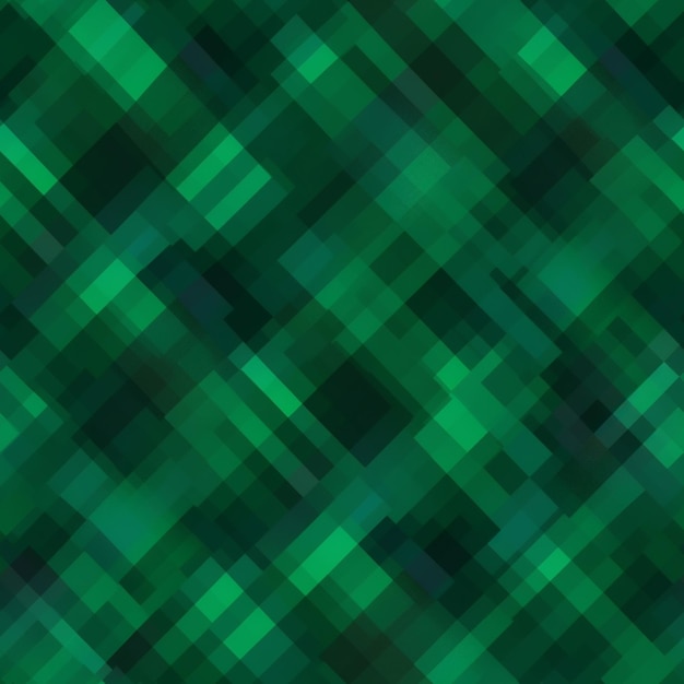 Foto um padrão xadrez verde e preto com um quadrado no meio.