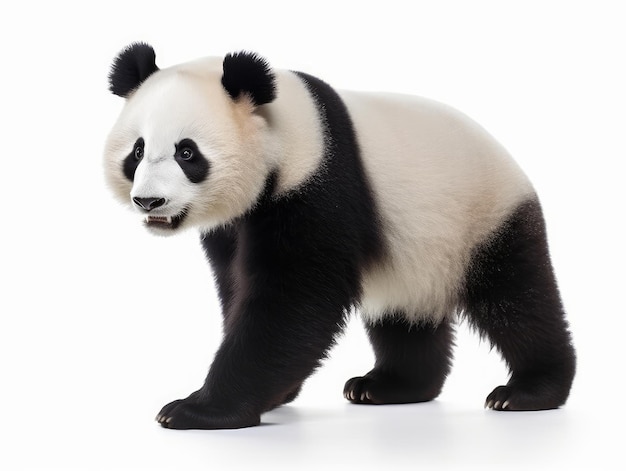 Foto um panda isolado em um fundo branco