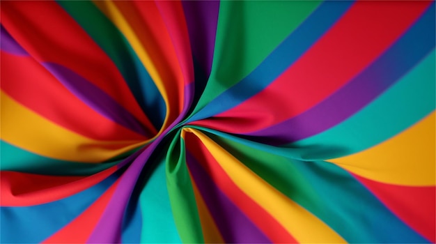 Um pano colorido com a palavra arco-íris