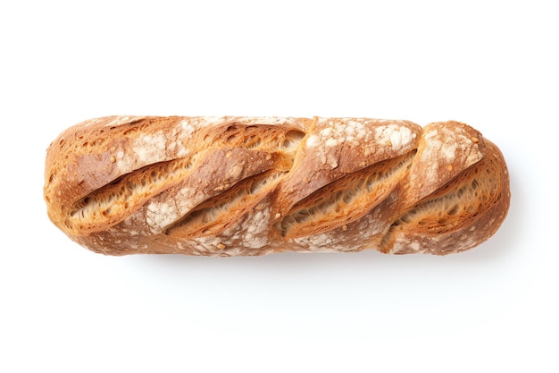 um pão com uma crosta branca