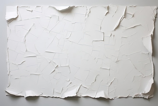 Foto um papel branco em cima de uma superfície no estilo de distorcido