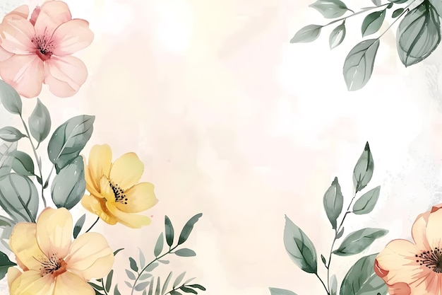 um papel de parede com flores e folhas que diz abelhas