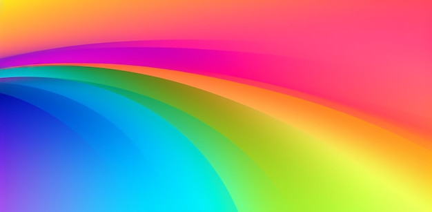 Um papel de parede com gradiente colorido de arco-íris no estilo de expressão hiperbólica ferrania p30 arco-íris