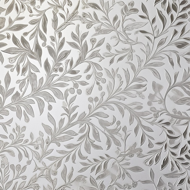 Um papel de parede com um padrão floral