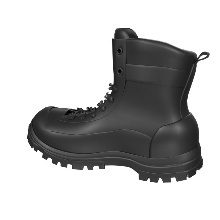Foto um par de botas pretas
