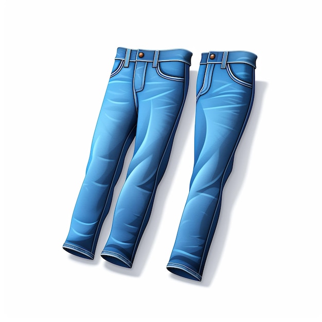 um par de jeans azuis com um cinto azul que diz " eu amo o azul " na parte de baixo