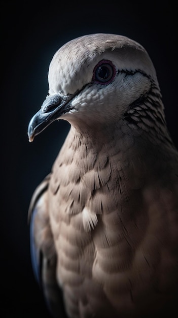 Um pássaro com um bico azul