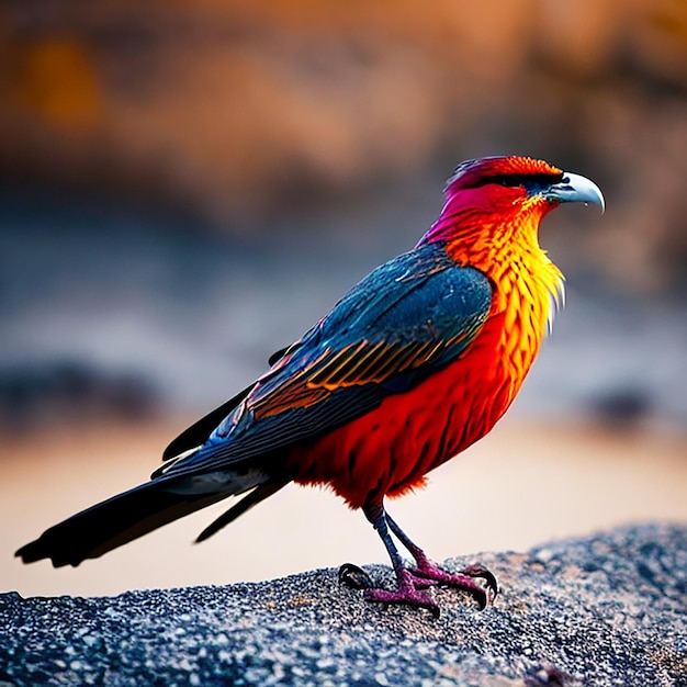 um pássaro vermelho fênix