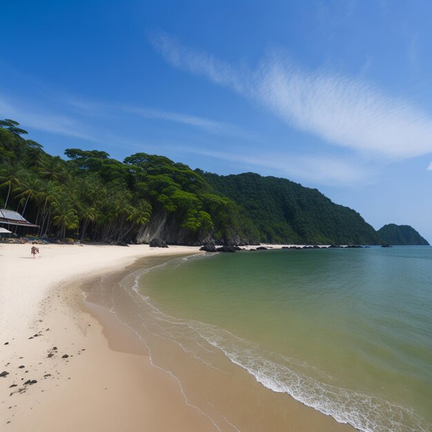 Foto um passeio pela praia