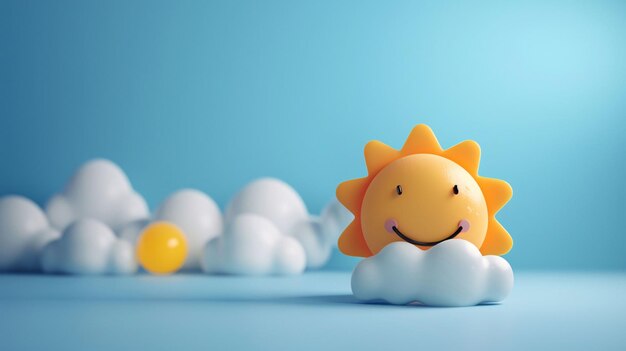 Foto um pato de brinquedo com uma cabeça laranja e uma cabeça amarela conjunto de ícones de tempo 3d renderização de formas macias diferem