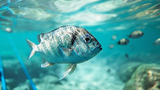 Foto um peixe com a palavra im na parte de baixo