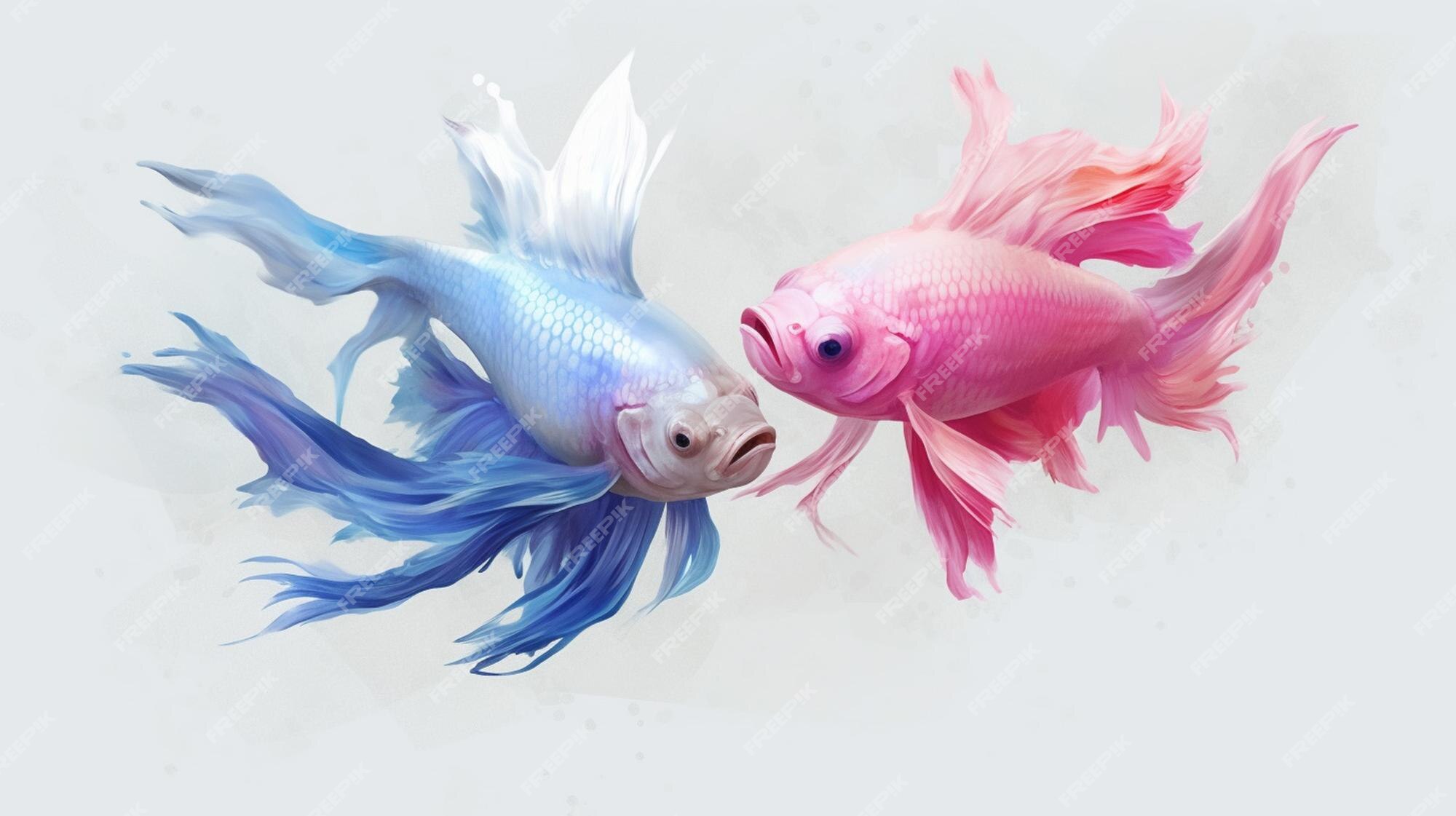 Peixe Redondo – Bichos de Pano – Azul e Rosa