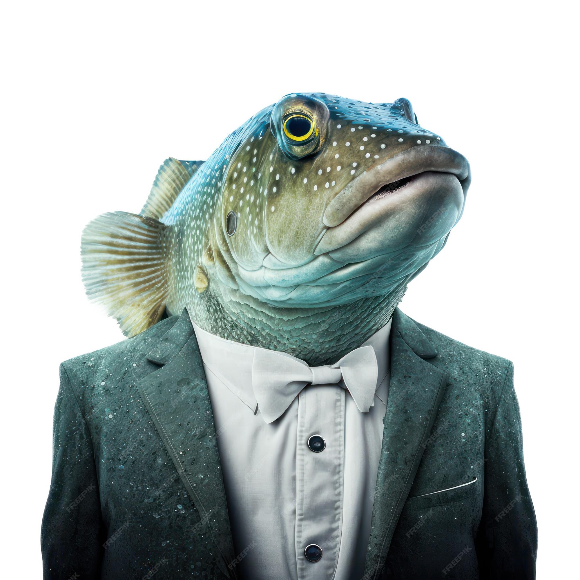 homem disfarçado com uma peixe traje para a abril tolo dia Piada ilustração  generativo ai 23953883 Foto de stock no Vecteezy