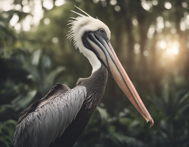 Um pelicano na selva