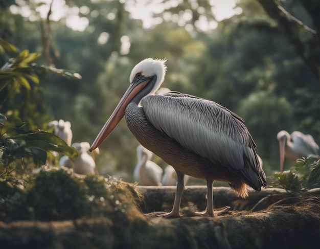 Um pelicano na selva