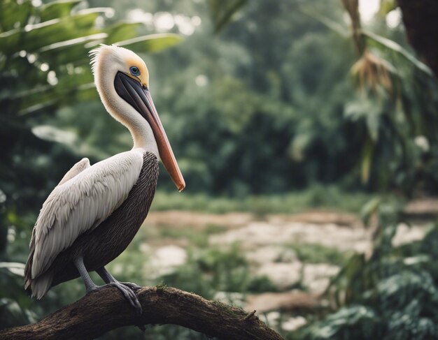 Um pelicano na selva