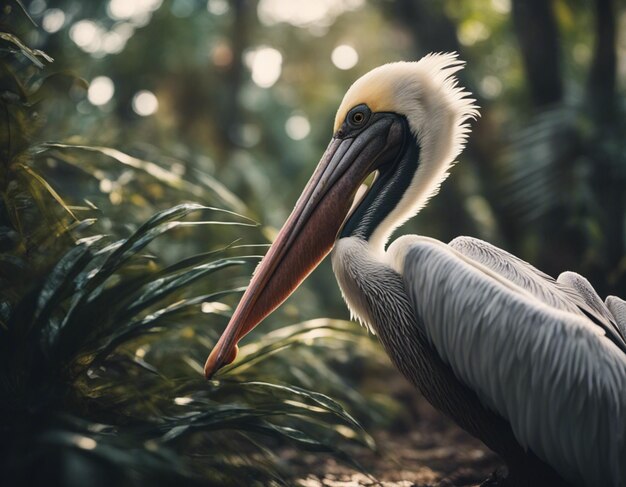 Um pelicano na selva