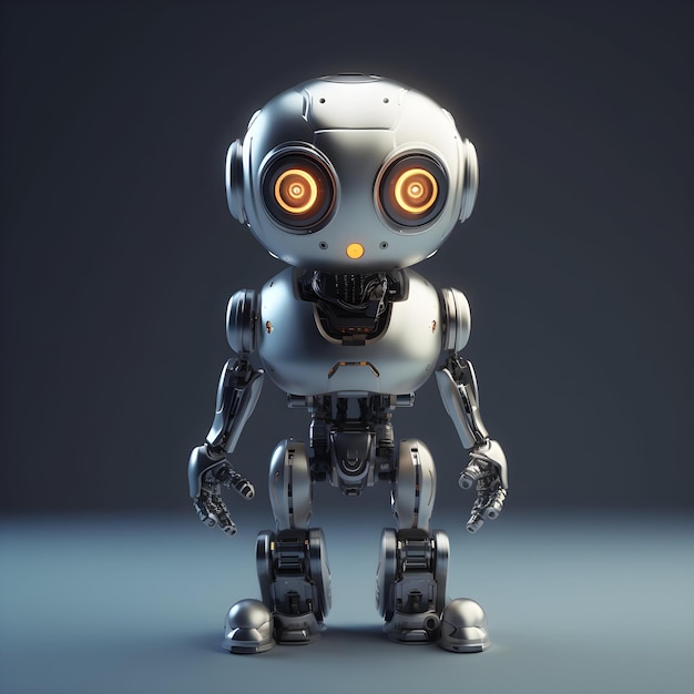 Um pequeno robô futurista