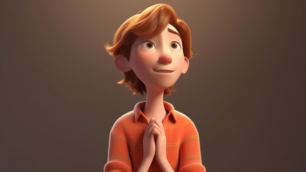 Um personagem da série de animação da pixar.