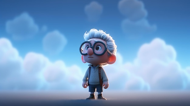 Um personagem de desenho animado do filme de animação pixar.