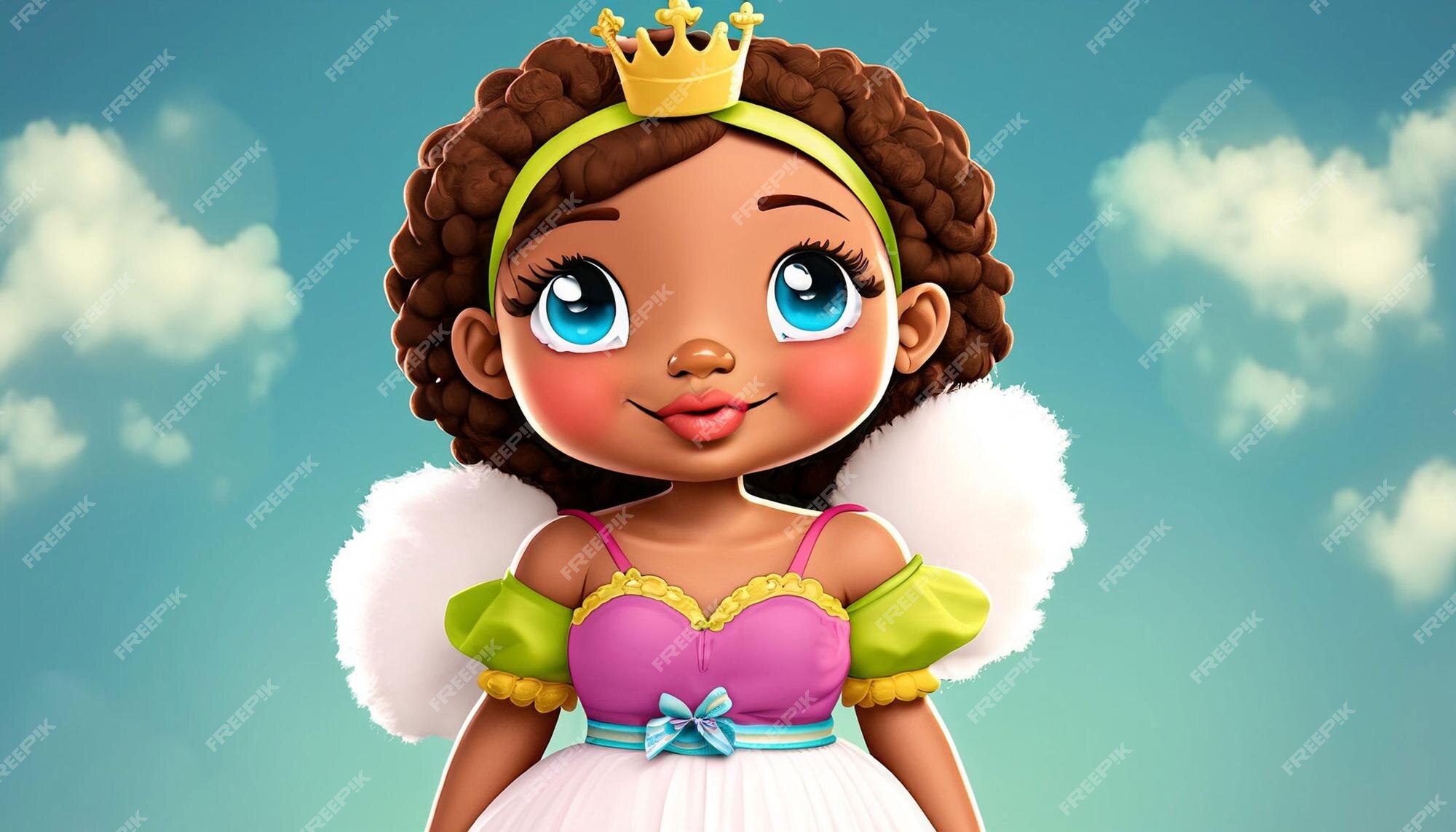 Um personagem de desenho animado do jogo princesa sofia