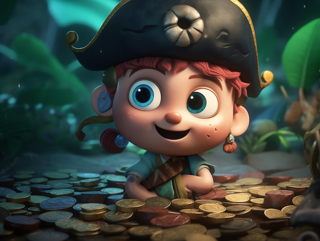 Um personagem do filme pirata