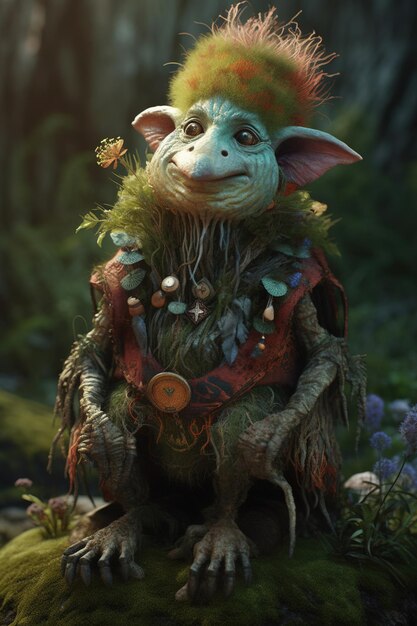 Um personagem do filme troll.