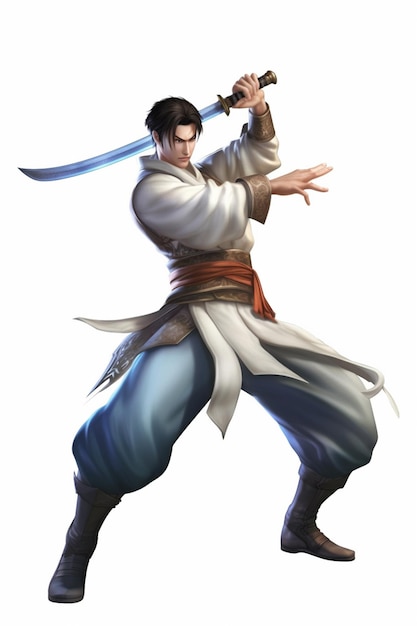 Um personagem do jogo kung fu.