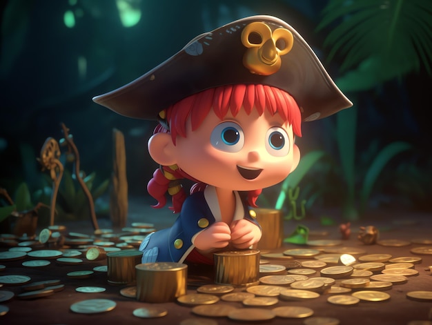 Um personagem do jogo o pirata