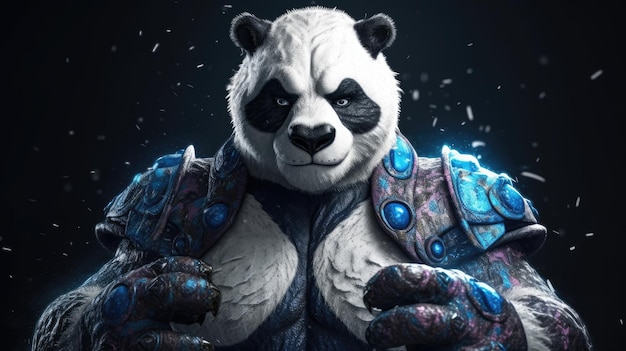 Foto um personagem do jogo panda