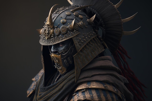 Um personagem do jogo samurai