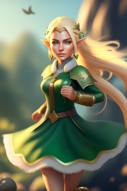 Um personagem do jogo zelda