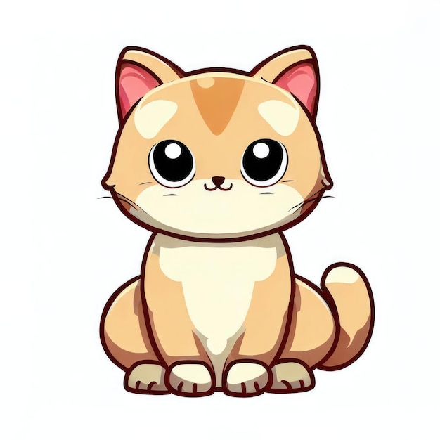 Um personagem gato bonito.