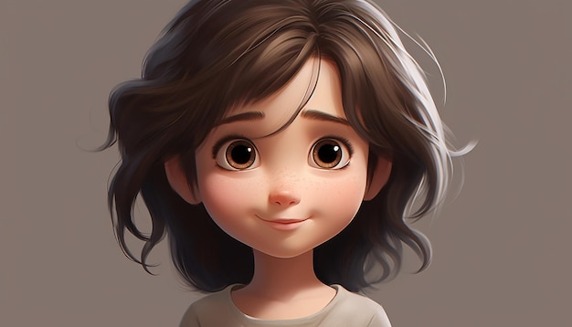 um personagem infantil muito fofo animação estilo pixar