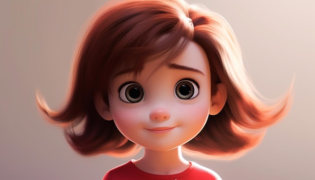 um personagem infantil muito fofo animação estilo pixar