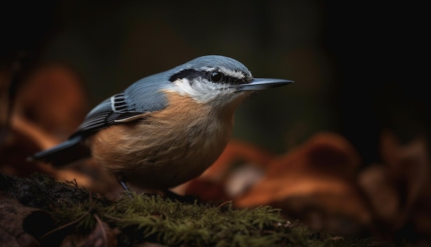 Um pica-pau bonito empoleirado em um galho olhando para você gerado por IA