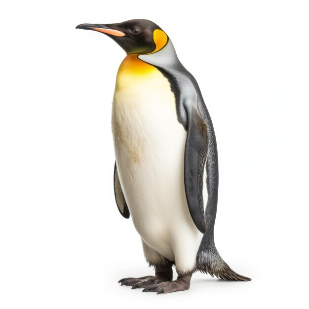 Um pinguim amarelo e preto.