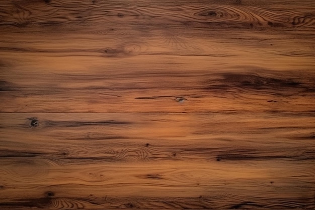 Um piso de madeira com textura de madeira marrom escuro e uma luz branca é visível.