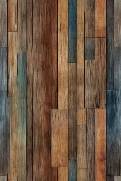 um piso de madeira