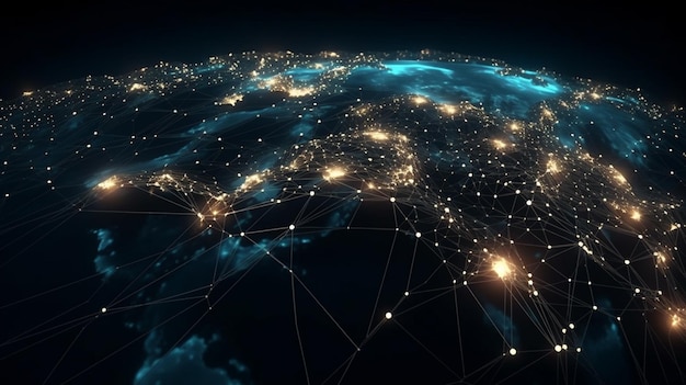 Um planeta com um mapa da europa e a palavra europa nele