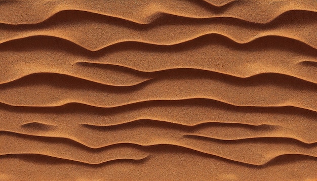 Um plano de fundo com uma textura de areia marrom fina que lembra uma praia de areia Generative AI