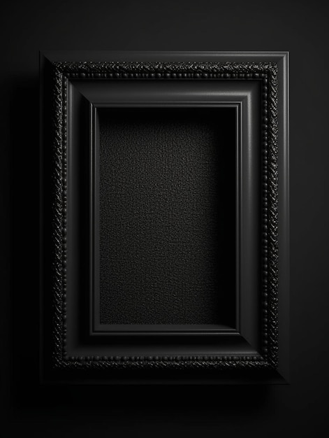 Um porta-retrato preto com a palavra "on it" embaixo.