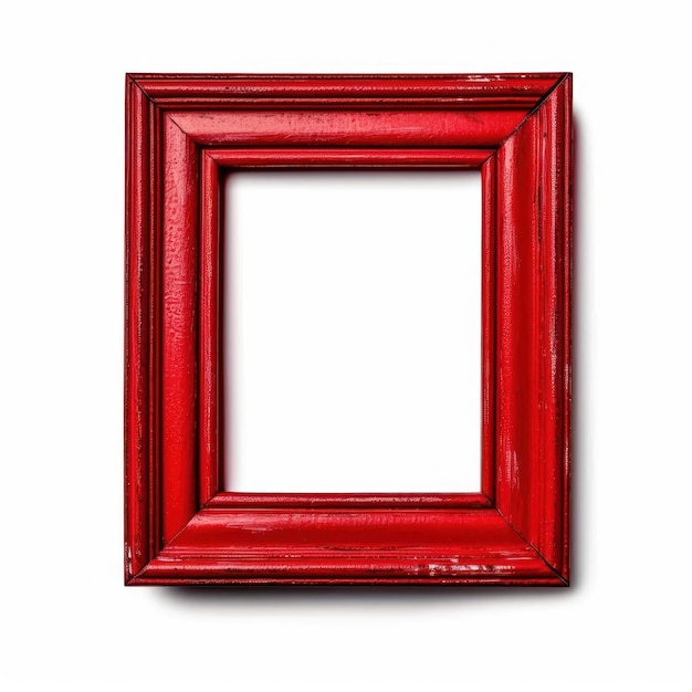 Um porta-retrato vermelho com fundo branco e a palavra arte nele.